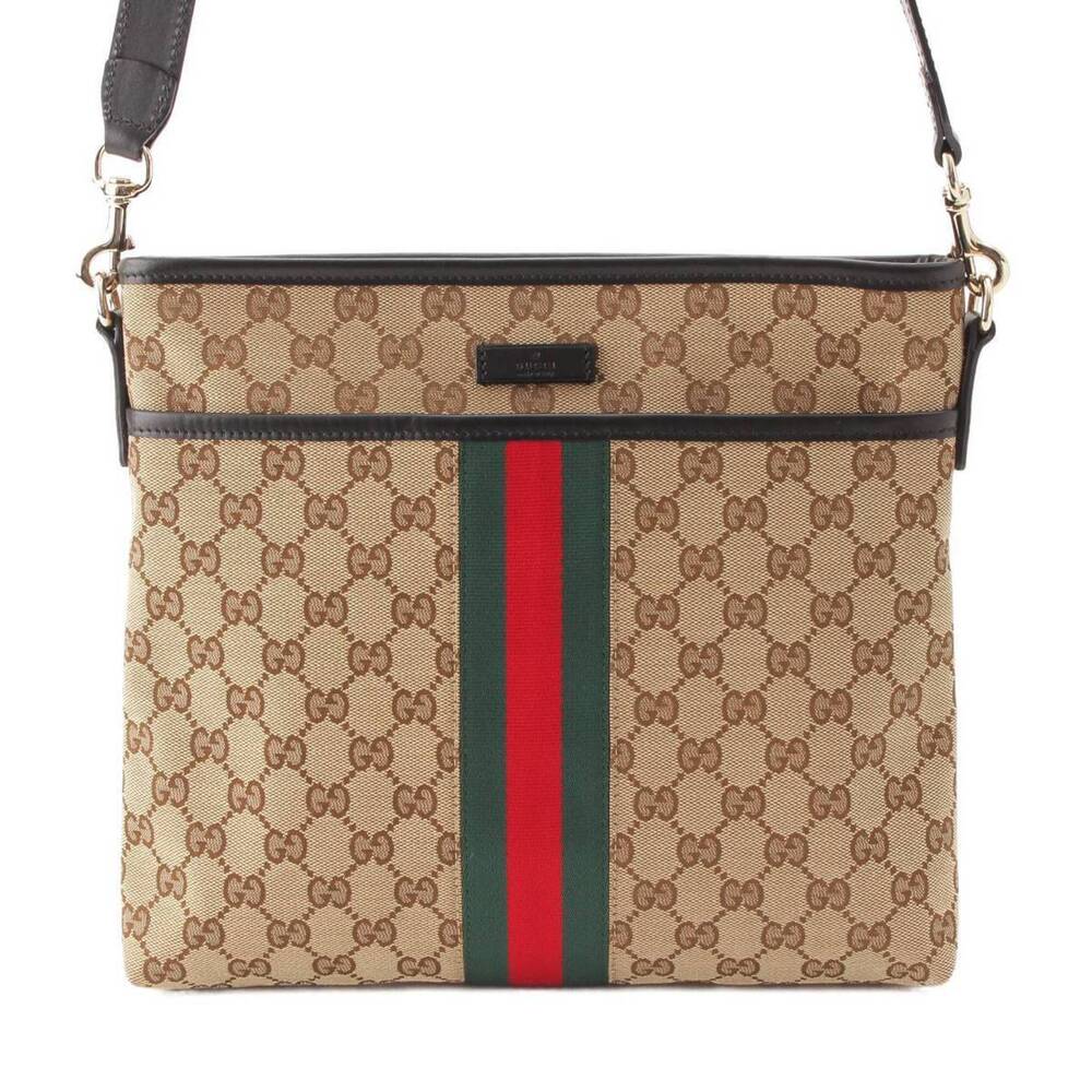 GucciGucci Sherry GG Canvas Shoulder Bag Beige
